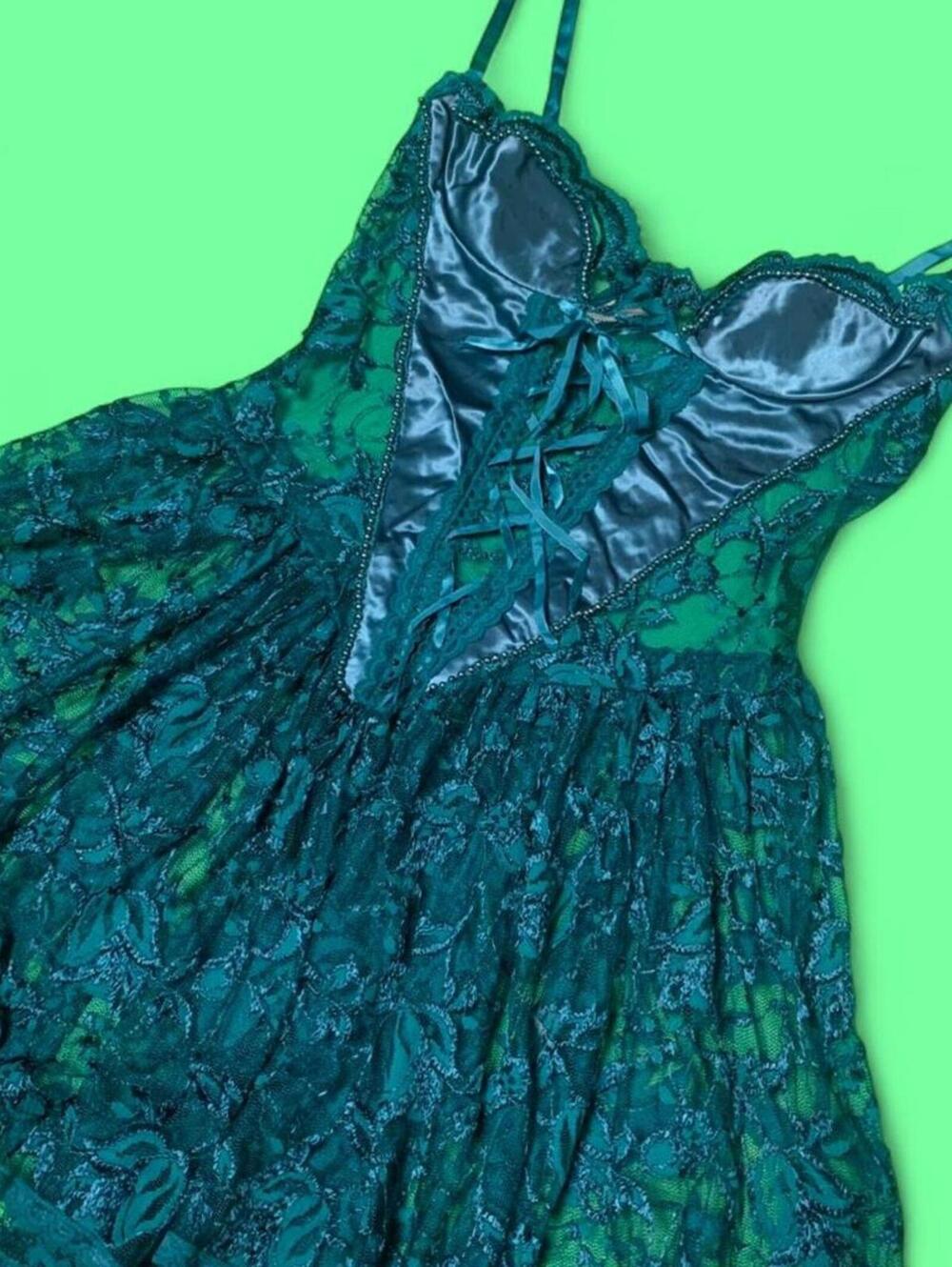 Rare Fredericks of Hollywood lingere corset dress